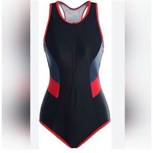NWT Womens Relibeauty One Piece Racerback Tummy Control  Swimsuit - Sz 6
